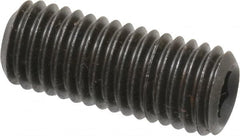 Value Collection - M12x1.75 Metric Coarse, 30mm OAL, Cup Point Set Screw - Grade 14.9 (45H) Alloy Steel, 6mm Key - Americas Industrial Supply