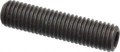 Value Collection - M12x1.75 Metric Coarse, 50mm OAL, Cup Point Set Screw - Grade 14.9 (45H) Alloy Steel, 6mm Key - Americas Industrial Supply
