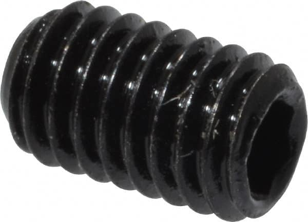 Value Collection - M3x0.50, 5mm OAL, Flat Point Set Screw - Grade 14.9 (45H) Alloy Steel, 1.5mm Key - Americas Industrial Supply