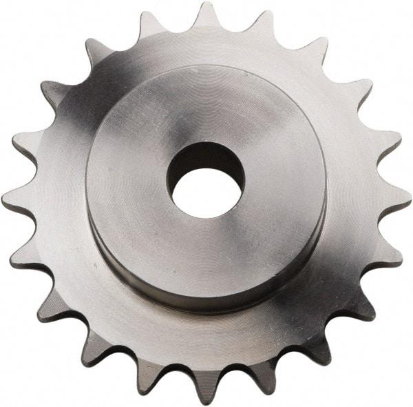 U.S. Tsubaki - 14 Teeth, 3/8" Chain Pitch, Chain Size 35, Plain Bore Sprocket - 1/2" Bore Diam, 1.685" Pitch Diam, 1.87" Outside Diam - Americas Industrial Supply