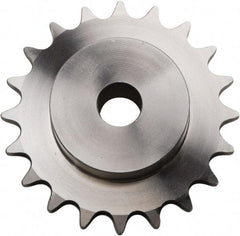 U.S. Tsubaki - 14 Teeth, 3/8" Chain Pitch, Chain Size 35, Plain Bore Sprocket - 1/2" Bore Diam, 1.685" Pitch Diam, 1.87" Outside Diam - Americas Industrial Supply