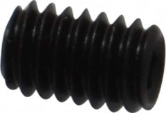 Value Collection - M4x0.70, 6mm OAL, Flat Point Set Screw - Grade 14.9 (45H) Alloy Steel, 2mm Key - Americas Industrial Supply