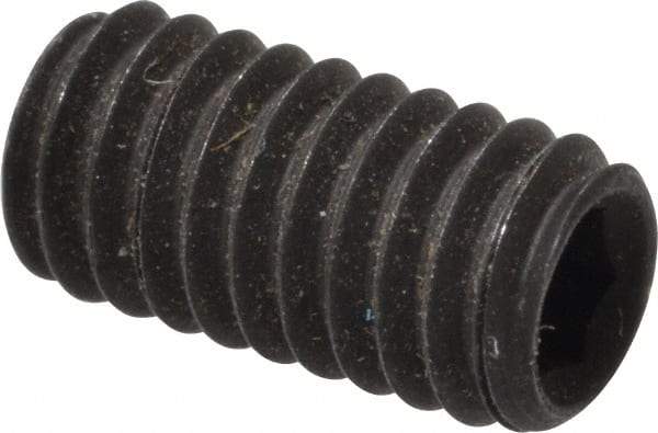 Value Collection - M4x0.70, 8mm OAL, Flat Point Set Screw - Grade 14.9 (45H) Alloy Steel, 2mm Key - Americas Industrial Supply