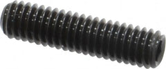 Value Collection - M4x0.70, 16mm OAL, Flat Point Set Screw - Grade 14.9 (45H) Alloy Steel, 2mm Key - Americas Industrial Supply