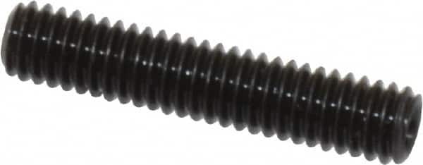 Value Collection - M4x0.70, 20mm OAL, Flat Point Set Screw - Grade 14.9 (45H) Alloy Steel, 2mm Key - Americas Industrial Supply