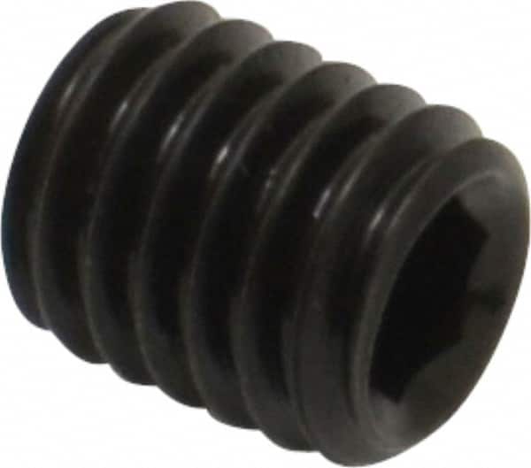 Value Collection - M5x0.80, 6mm OAL, Flat Point Set Screw - Grade 14.9 (45H) Alloy Steel, 2.5mm Key - Americas Industrial Supply