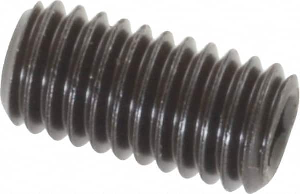 Value Collection - M5x0.80, 10mm OAL, Flat Point Set Screw - Grade 14.9 (45H) Alloy Steel, 2.5mm Key - Americas Industrial Supply