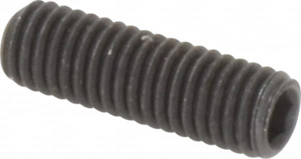 Value Collection - M5x0.80, 16mm OAL, Flat Point Set Screw - Grade 14.9 (45H) Alloy Steel, 2.5mm Key - Americas Industrial Supply