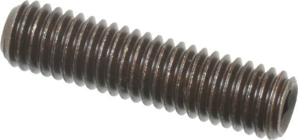Value Collection - M5x0.80, 20mm OAL, Flat Point Set Screw - Grade 14.9 (45H) Alloy Steel, 2.5mm Key - Americas Industrial Supply