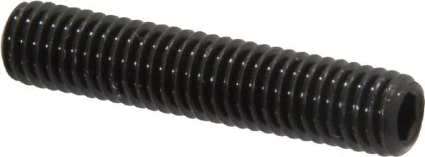 Value Collection - M5x0.80, 25mm OAL, Flat Point Set Screw - Grade 14.9 (45H) Alloy Steel, 2.5mm Key - Americas Industrial Supply