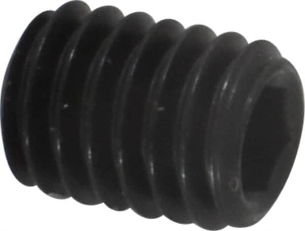 Value Collection - M6x1.00, 8mm OAL, Flat Point Set Screw - Grade 14.9 (45H) Alloy Steel, 3mm Key - Americas Industrial Supply