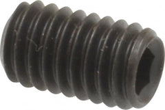Value Collection - M6x1.00, 10mm OAL, Flat Point Set Screw - Grade 14.9 (45H) Alloy Steel, 3mm Key - Americas Industrial Supply