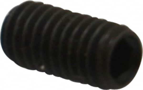 Value Collection - M6x1.00, 12mm OAL, Flat Point Set Screw - Grade 14.9 (45H) Alloy Steel, 3mm Key - Americas Industrial Supply
