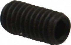 Value Collection - M6x1.00, 12mm OAL, Flat Point Set Screw - Grade 14.9 (45H) Alloy Steel, 3mm Key - Americas Industrial Supply