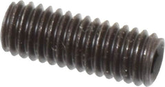 Value Collection - M6x1.00, 16mm OAL, Flat Point Set Screw - Grade 14.9 (45H) Alloy Steel, 3mm Key - Americas Industrial Supply