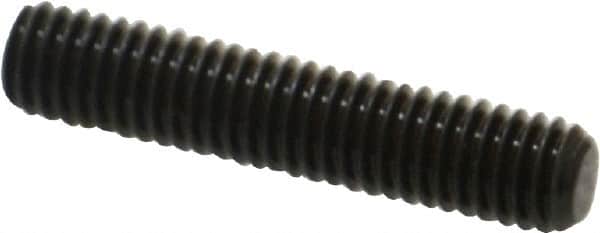 Value Collection - M6x1.00, 30mm OAL, Flat Point Set Screw - Grade 14.9 (45H) Alloy Steel, 3mm Key - Americas Industrial Supply
