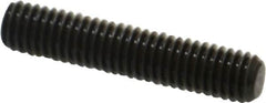 Value Collection - M6x1.00, 30mm OAL, Flat Point Set Screw - Grade 14.9 (45H) Alloy Steel, 3mm Key - Americas Industrial Supply