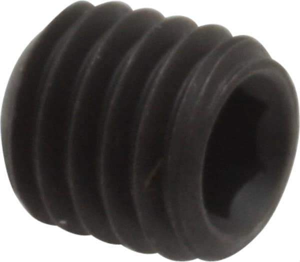 Value Collection - M8x1.25, 8mm OAL, Flat Point Set Screw - Grade 14.9 (45H) Alloy Steel, 4mm Key - Americas Industrial Supply