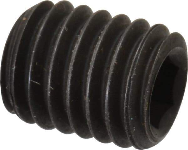 Value Collection - M8x1.25, 10mm OAL, Flat Point Set Screw - Grade 14.9 (45H) Alloy Steel, 4mm Key - Americas Industrial Supply