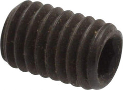Value Collection - M8x1.25, 12mm OAL, Flat Point Set Screw - Grade 14.9 (45H) Alloy Steel, 4mm Key - Americas Industrial Supply