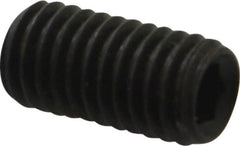 Value Collection - M8x1.25, 16mm OAL, Flat Point Set Screw - Grade 14.9 (45H) Alloy Steel, 4mm Key - Americas Industrial Supply