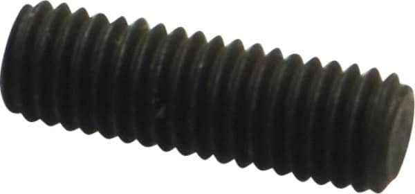 Value Collection - M8x1.25, 25mm OAL, Flat Point Set Screw - Grade 14.9 (45H) Alloy Steel, 4mm Key - Americas Industrial Supply