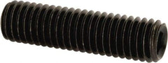 Value Collection - M8x1.25, 30mm OAL, Flat Point Set Screw - Grade 14.9 (45H) Alloy Steel, 4mm Key - Americas Industrial Supply
