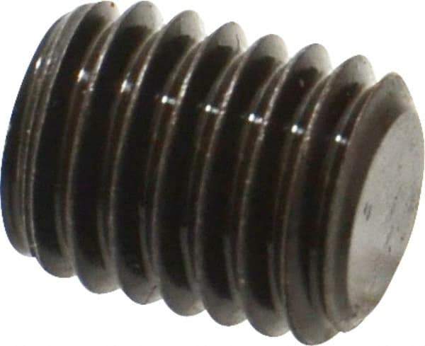 Value Collection - M10x1.50, 12mm OAL, Flat Point Set Screw - Grade 14.9 (45H) Alloy Steel, 5mm Key - Americas Industrial Supply