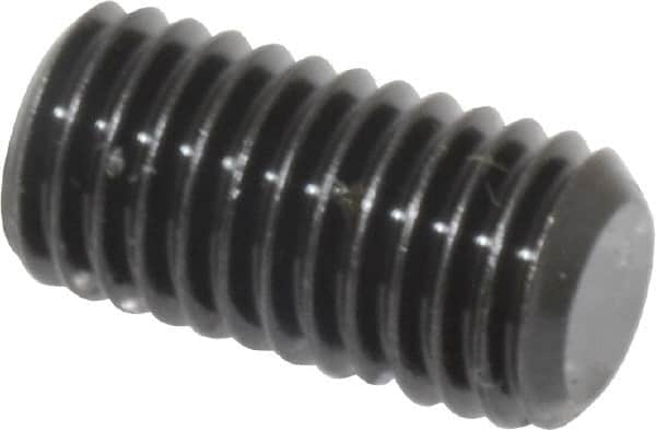 Value Collection - M10x1.50, 20mm OAL, Flat Point Set Screw - Grade 14.9 (45H) Alloy Steel, 5mm Key - Americas Industrial Supply