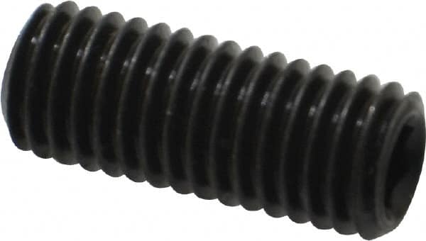 Value Collection - M10x1.50, 25mm OAL, Flat Point Set Screw - Grade 14.9 (45H) Alloy Steel, 5mm Key - Americas Industrial Supply