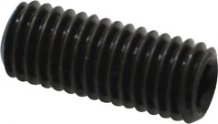 Value Collection - M10x1.50, 25mm OAL, Flat Point Set Screw - Grade 14.9 (45H) Alloy Steel, 5mm Key - Americas Industrial Supply