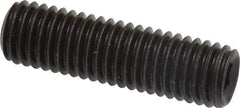 Value Collection - M10x1.50, 35mm OAL, Flat Point Set Screw - Grade 14.9 (45H) Alloy Steel, 5mm Key - Americas Industrial Supply