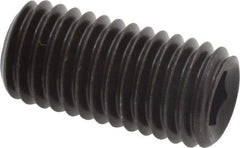 Value Collection - M12x1.75, 25mm OAL, Flat Point Set Screw - Grade 14.9 (45H) Alloy Steel, 6mm Key - Americas Industrial Supply