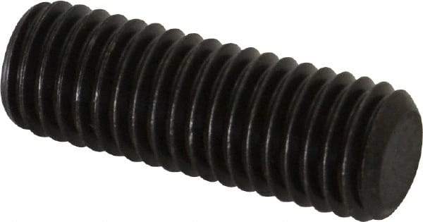 Value Collection - M12x1.75, 35mm OAL, Flat Point Set Screw - Grade 14.9 (45H) Alloy Steel, 6mm Key - Americas Industrial Supply