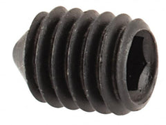 Value Collection - M3x0.50, 4mm OAL, Cone Point Set Screw - Grade 14.9 (45H) Alloy Steel, 1.5mm Key - Americas Industrial Supply