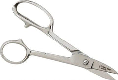 Heritage Cutlery - 1-3/8" LOC, 7" OAL Chrome Plated High Leverage Shears - Right Hand, Chrome Plated Straight Handle, For General Purpose Use - Americas Industrial Supply