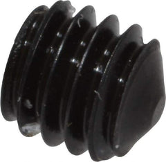 Value Collection - M4x0.70, 4mm OAL, Cone Point Set Screw - Grade 14.9 (45H) Alloy Steel, 2mm Key - Americas Industrial Supply