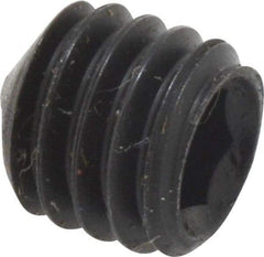 Value Collection - M6x1.00, 6mm OAL, Cone Point Set Screw - Grade 14.9 (45H) Alloy Steel, 3mm Key - Americas Industrial Supply