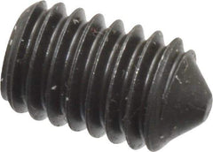 Value Collection - M6x1.00, 10mm OAL, Cone Point Set Screw - Grade 14.9 (45H) Alloy Steel, 3mm Key - Americas Industrial Supply