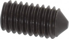 Value Collection - M6x1.00, 12mm OAL, Cone Point Set Screw - Grade 14.9 (45H) Alloy Steel, 3mm Key - Americas Industrial Supply