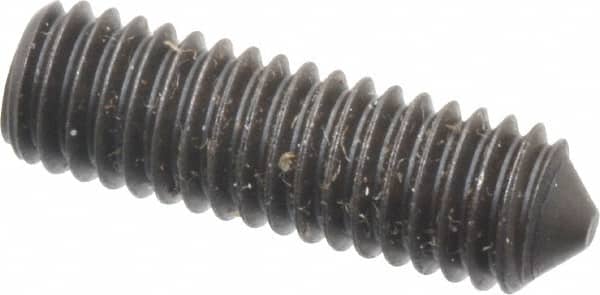 Value Collection - M6x1.00, 20mm OAL, Cone Point Set Screw - Grade 14.9 (45H) Alloy Steel, 3mm Key - Americas Industrial Supply