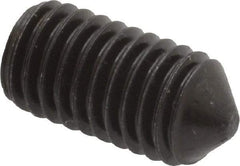 Value Collection - M8x1.25, 16mm OAL, Cone Point Set Screw - Grade 14.9 (45H) Alloy Steel, 4mm Key - Americas Industrial Supply