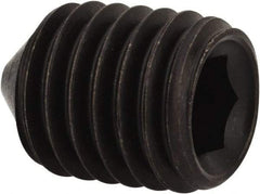 Value Collection - M12x1.75, 16mm OAL, Cone Point Set Screw - Grade 14.9 (45H) Alloy Steel, 6mm Key - Americas Industrial Supply