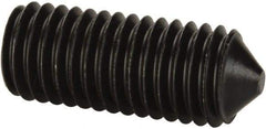 Value Collection - M12x1.75, 30mm OAL, Cone Point Set Screw - Grade 14.9 (45H) Alloy Steel, 6mm Key - Americas Industrial Supply