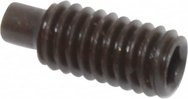 Value Collection - M4x0.70, 10mm OAL, Dog Point Set Screw - Grade 14.9 (45H) Alloy Steel, 2mm Key - Americas Industrial Supply
