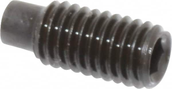 Value Collection - M5x0.80, 12mm OAL, Dog Point Set Screw - Grade 14.9 (45H) Alloy Steel, 2.5mm Key - Americas Industrial Supply