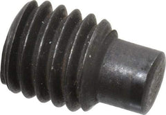 Value Collection - M8x1.25, 12mm OAL, Dog Point Set Screw - Grade 14.9 (45H) Alloy Steel, 4mm Key - Americas Industrial Supply