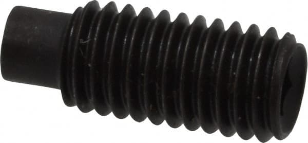 Value Collection - M8x1.25, 20mm OAL, Dog Point Set Screw - Grade 14.9 (45H) Alloy Steel, 4mm Key - Americas Industrial Supply