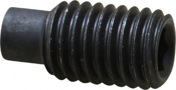 Value Collection - M10x1.50, 20mm OAL, Dog Point Set Screw - Grade 14.9 (45H) Alloy Steel, 5mm Key - Americas Industrial Supply