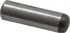 Value Collection - 4mm Diam x 14mm Pin Length Grade 8 Alloy Steel Precision Dowel Pin - Bright Finish, 1 Rounded End - Americas Industrial Supply